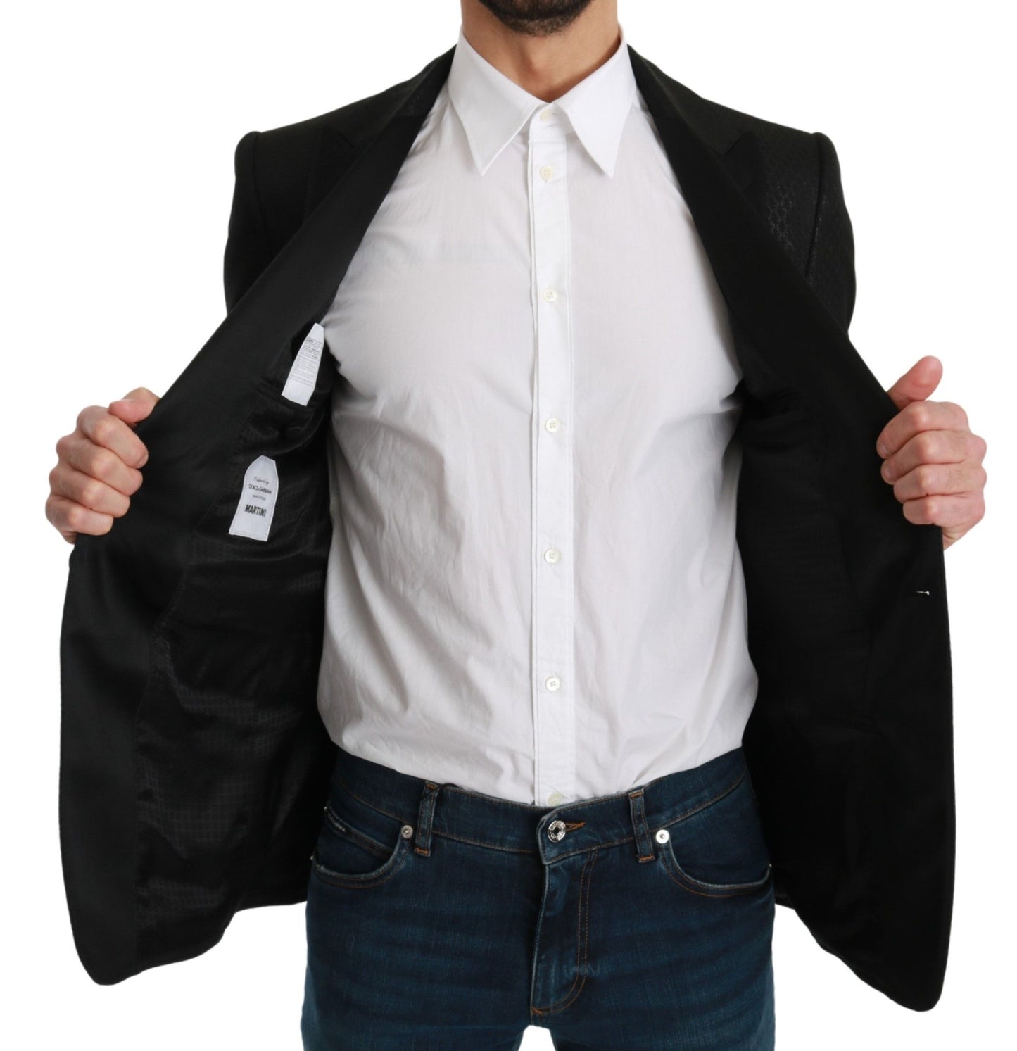 Veste slim noire Blazer MARTINI