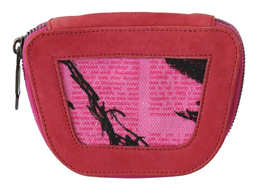 Elegant Pink Fabric Coin Wallet