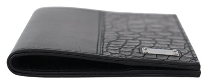 Sleek Exotic Leather Passport Holder