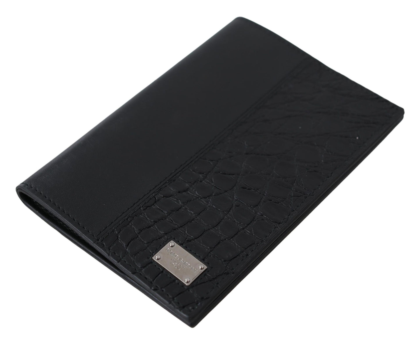 Sleek Exotic Leather Passport Holder