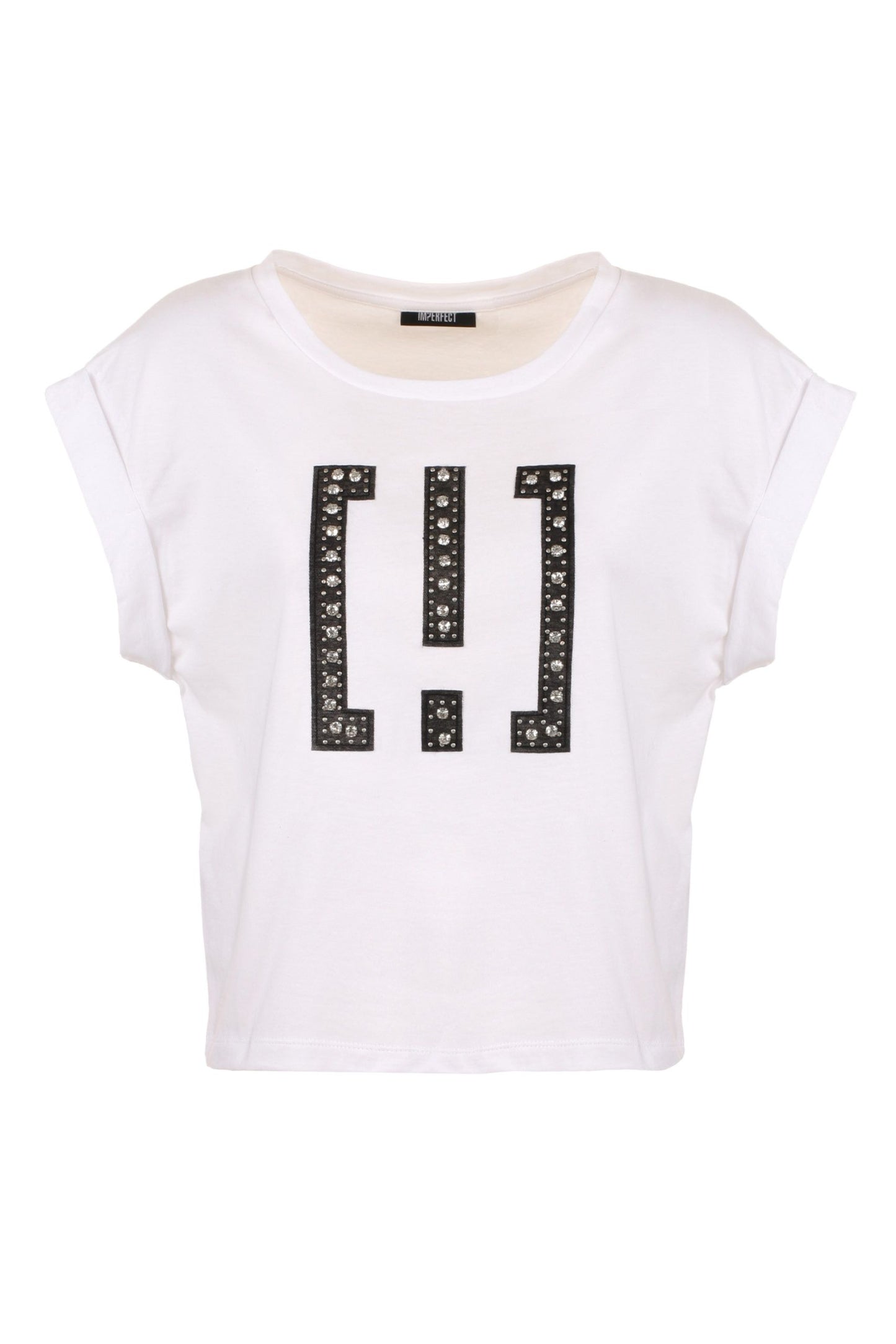 White Cotton Women T-Shirt