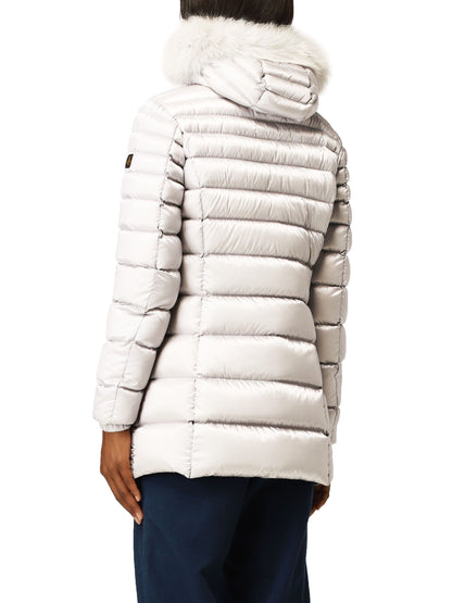 White Polyamide Women Jacket