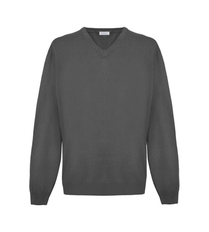 Gray Cashmere Men Sweater