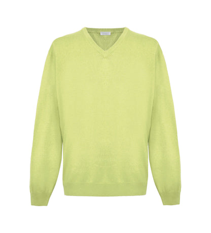 Yellow Cashmere Men Sweater