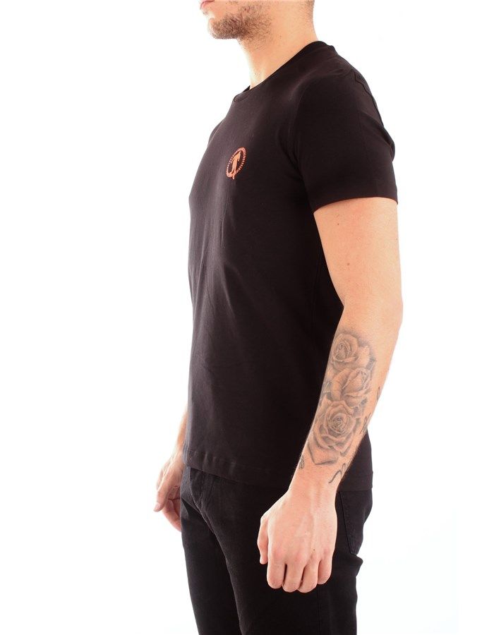 Black Cotton Men T-Shirt