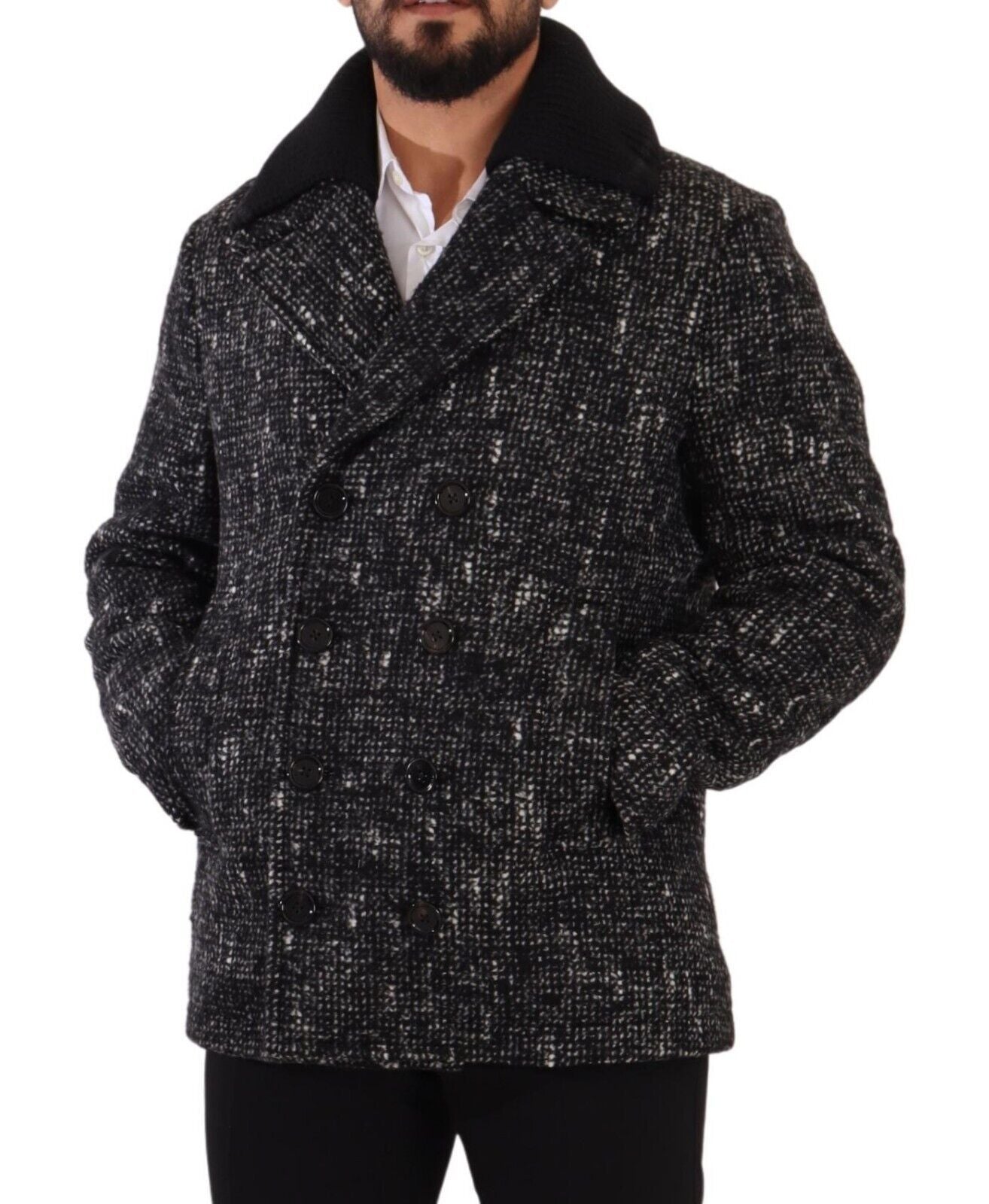 Chic Double Breasted Wool Blend Overcoat