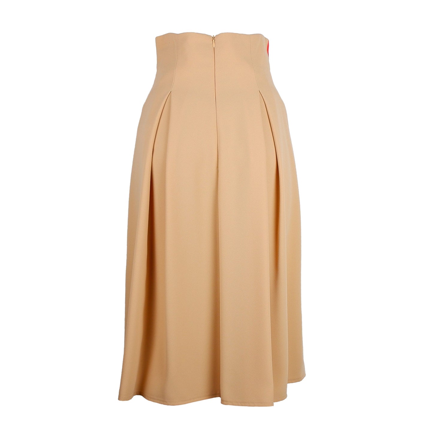 Jupe en polyester beige