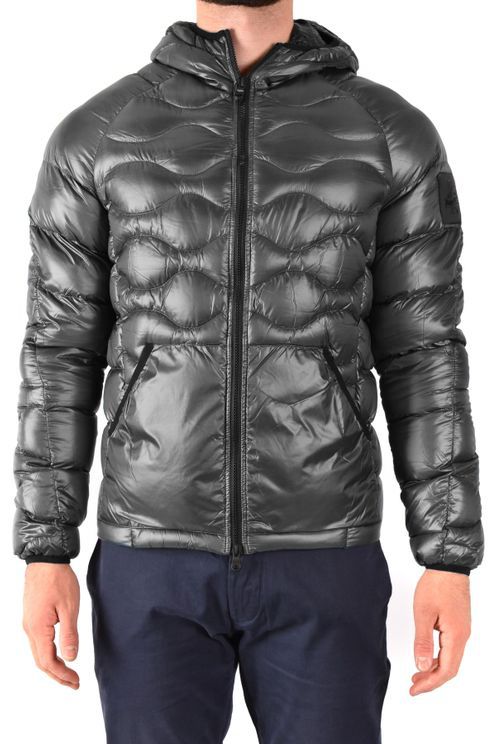 Gray Polyamide Men Jacket