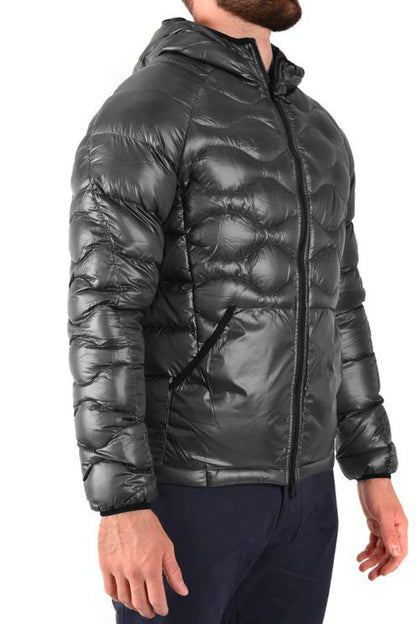 Gray Polyamide Men Jacket