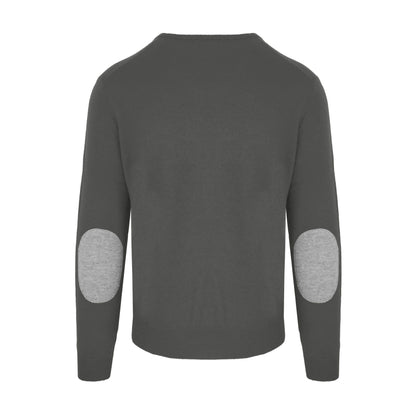 Gray Wool Men Sweater