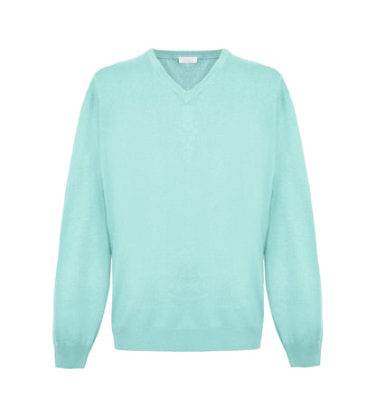 Green Cashmere Men Sweater