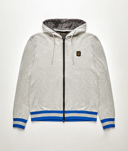 Gray Cotton Men's Hooded Sweater