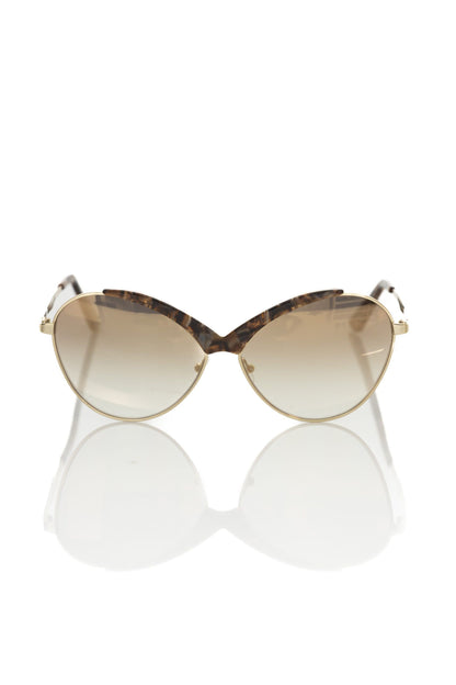 Beige Metallic Women Sunglass