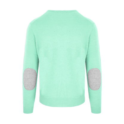 Green Wool Men Sweater