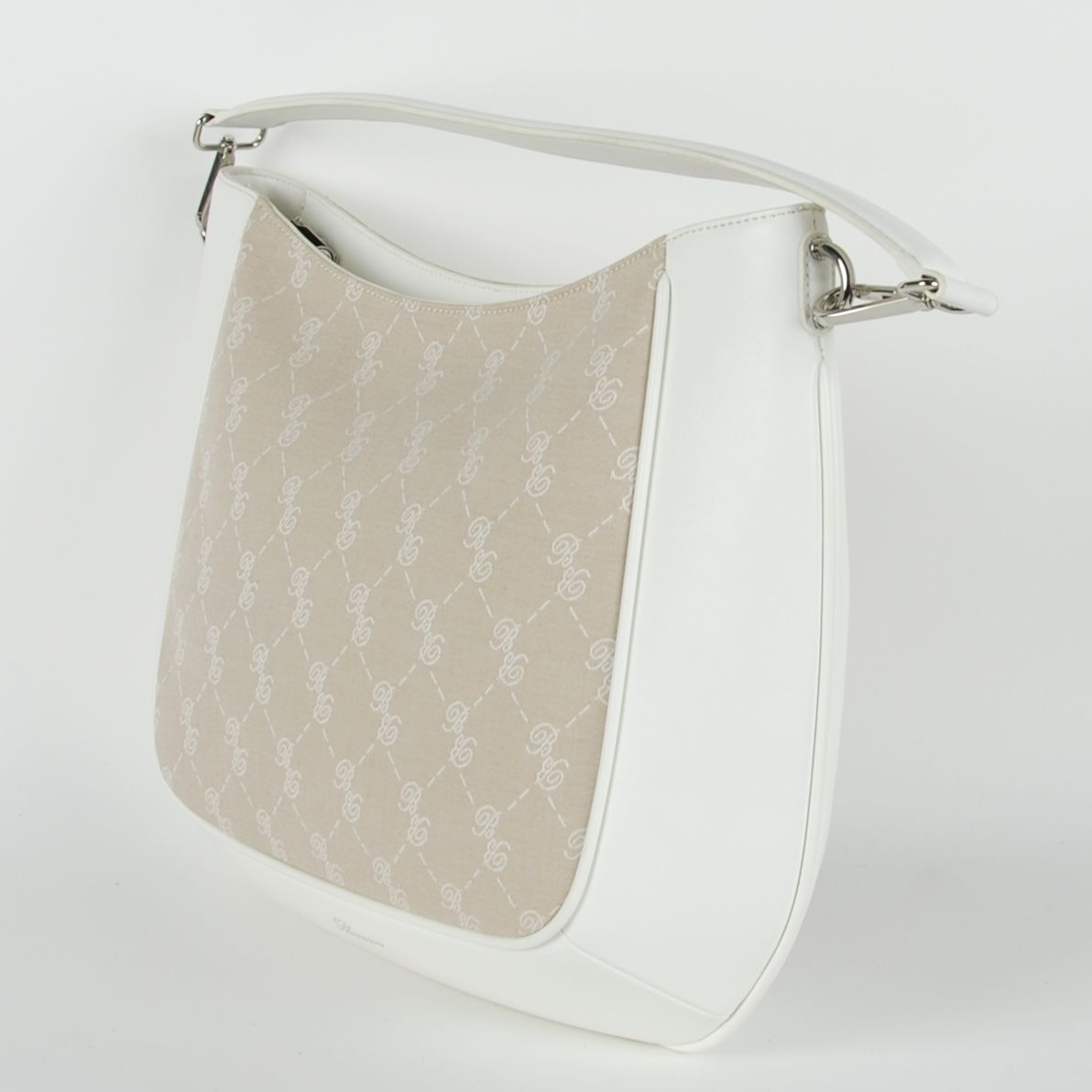 White Cotton Women Crossbody Bag