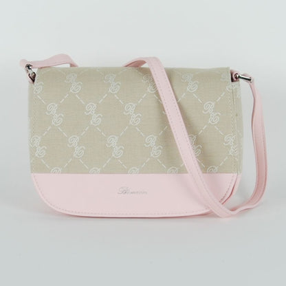 Pink Cotton Women Crossbody Bag