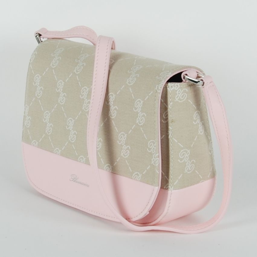 Pink Cotton Women Crossbody Bag