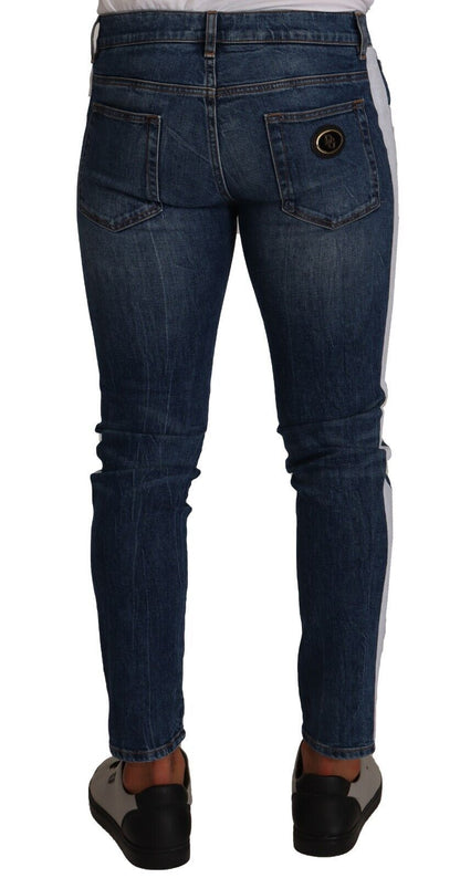 Slim Fit Blue Washed Denim Jeans