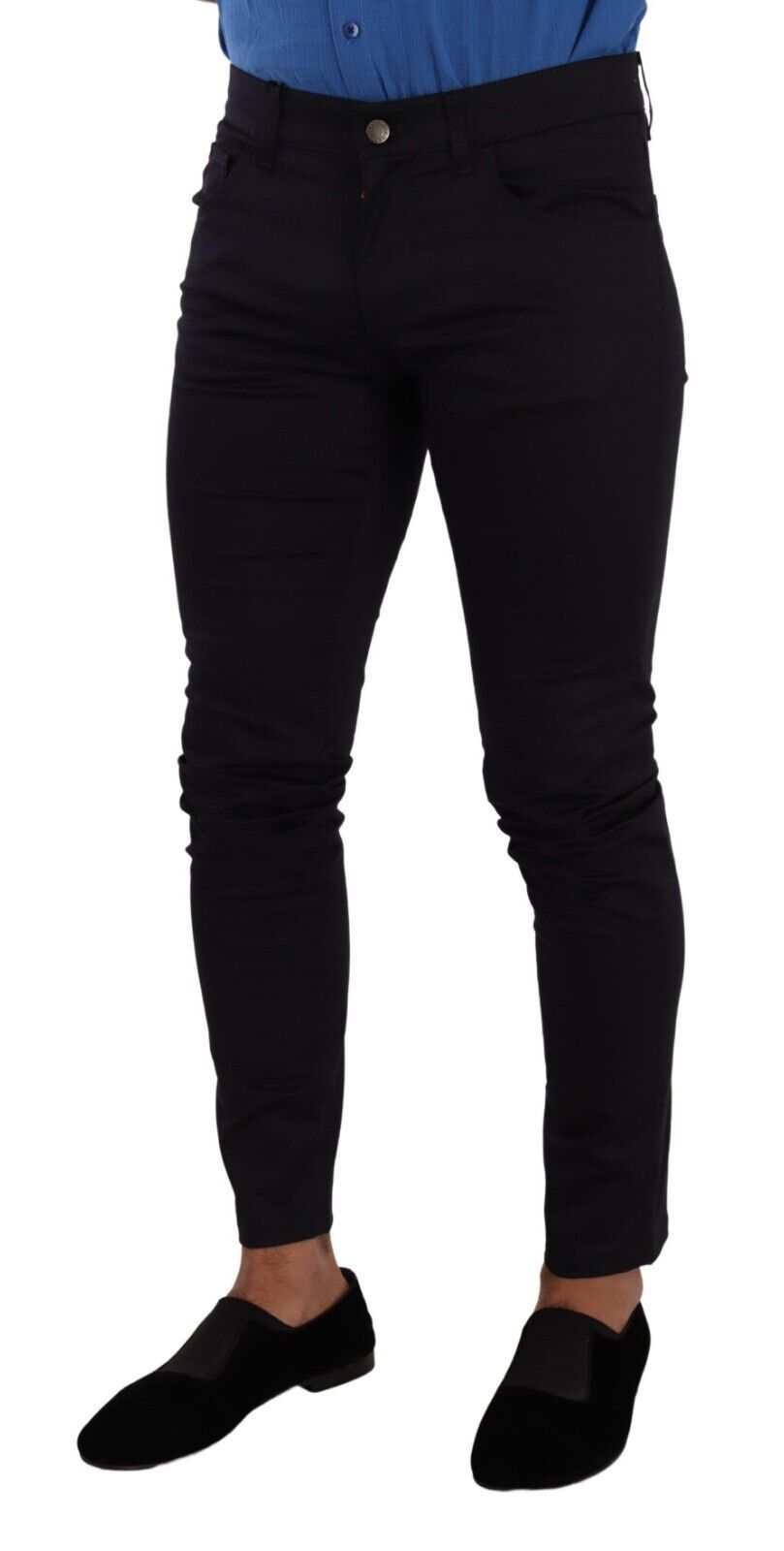 Sleek Dark Blue Slim Fit Skinny Jeans