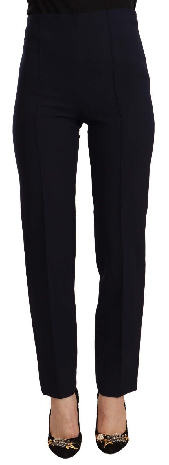 Sleek High Waist Straight Cut Pants