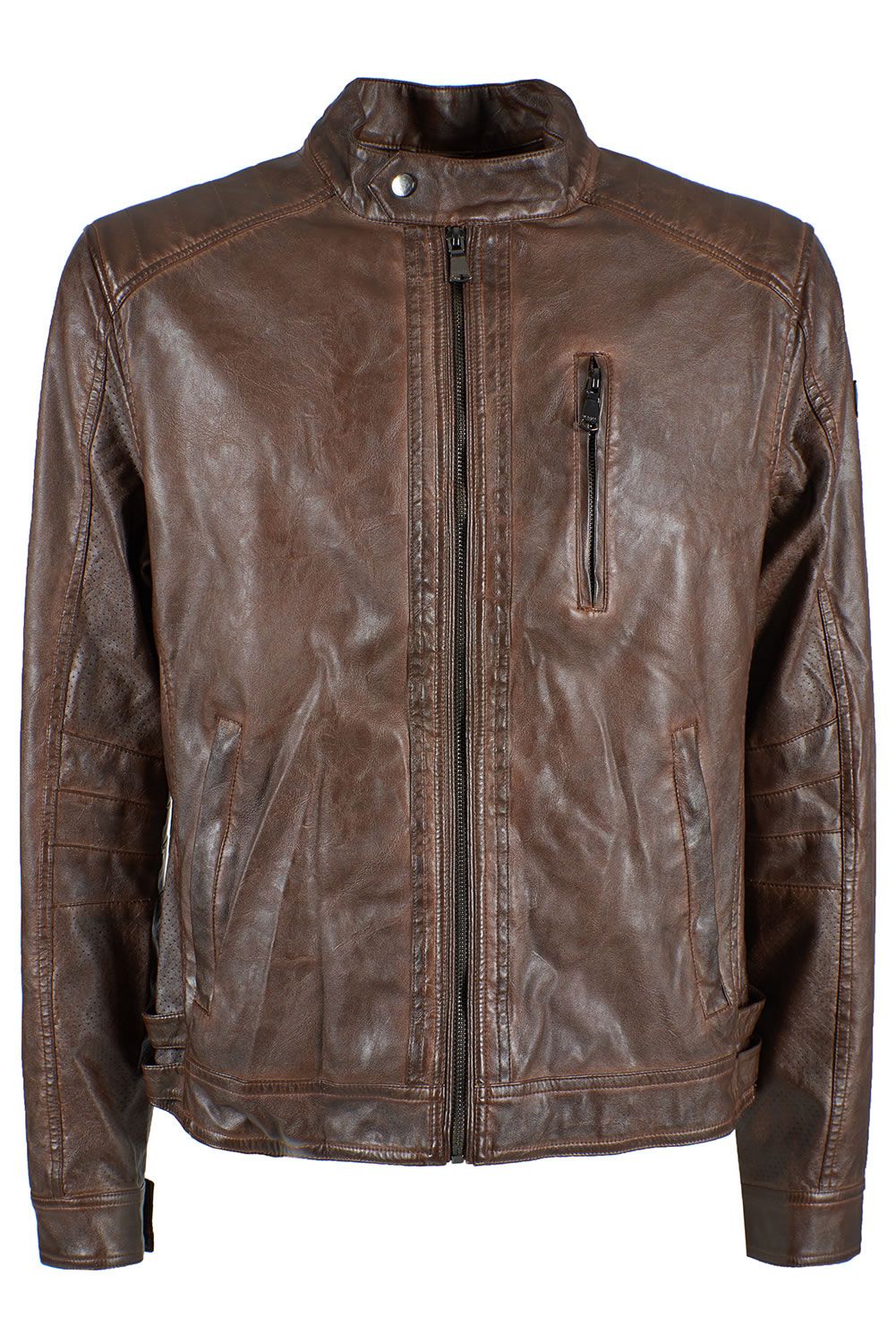 Brown Polyethylene Men Jacket