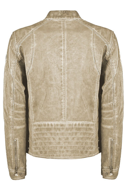 Beige Polyethylene Men Jacket