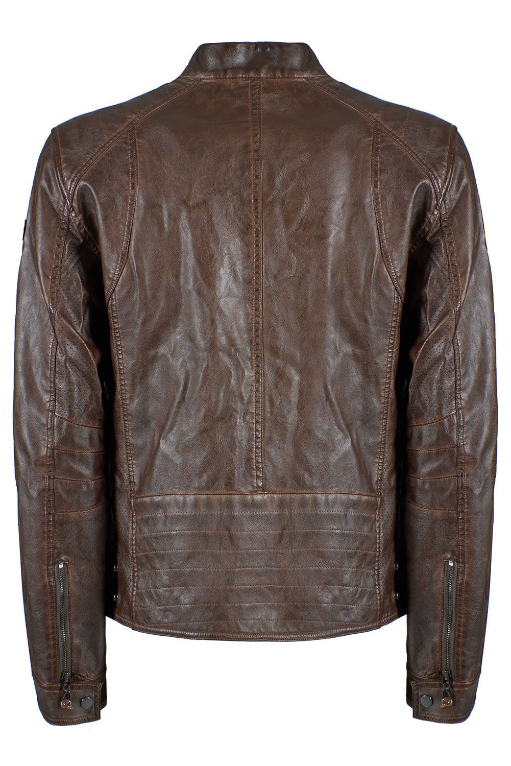 Brown Polyethylene Men Jacket