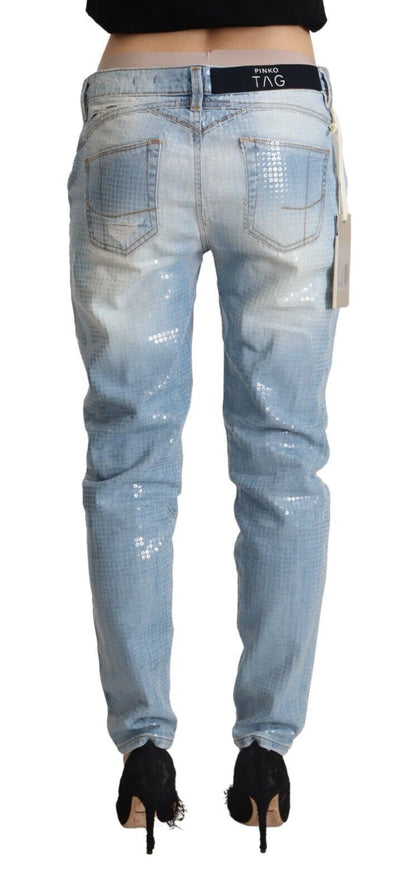 Chic Light Blue Washed Skinny Jeans