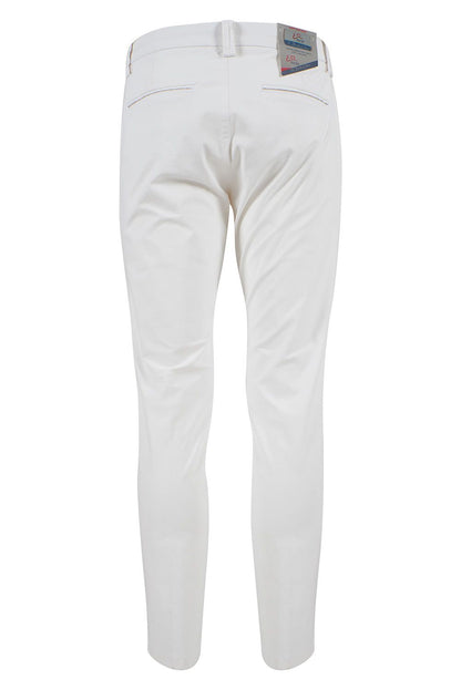 White Cotton Men's Chino Pants