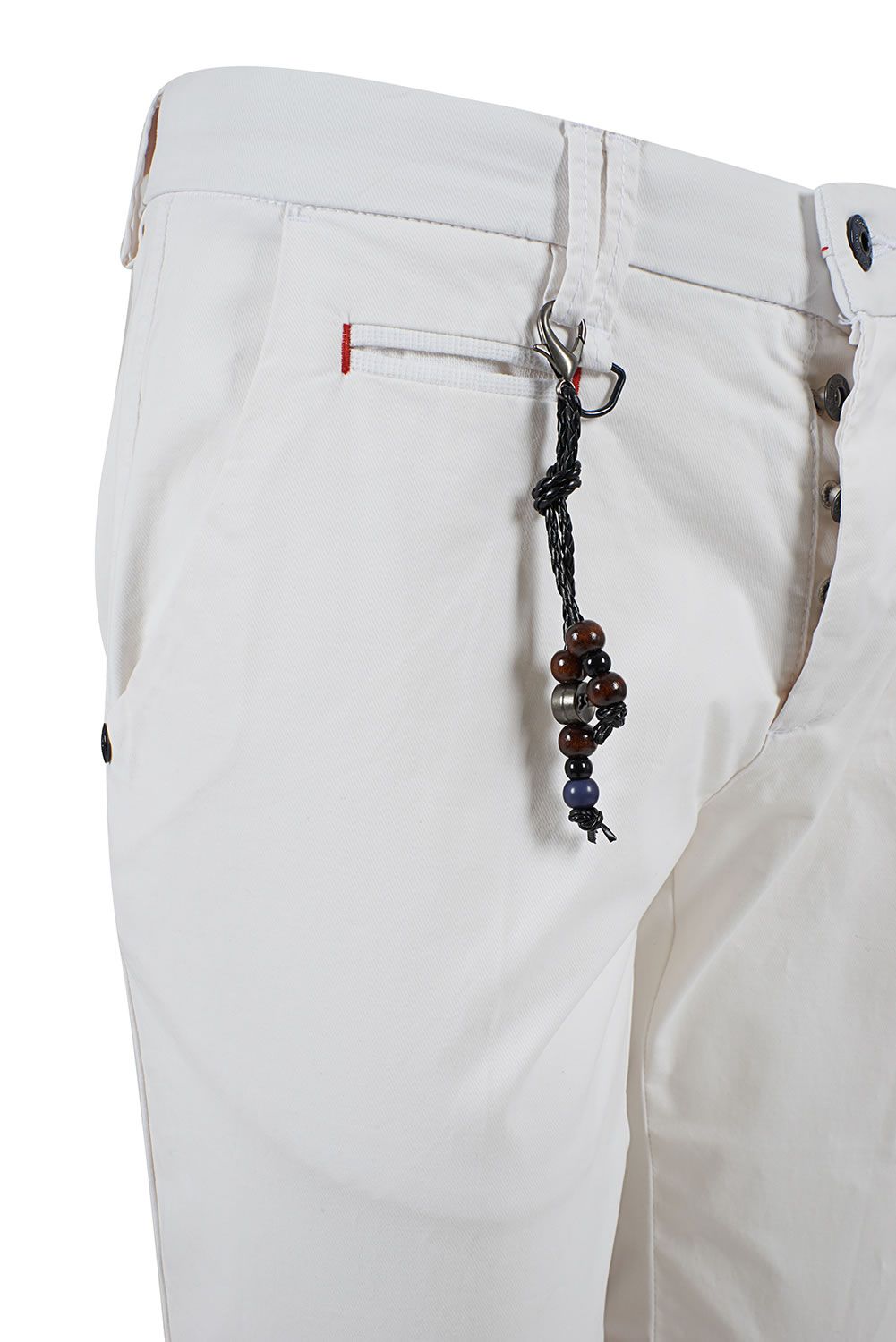 White Cotton Men's Chino Pants