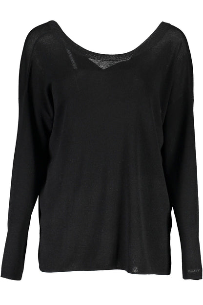 Black Wool Women Sweater