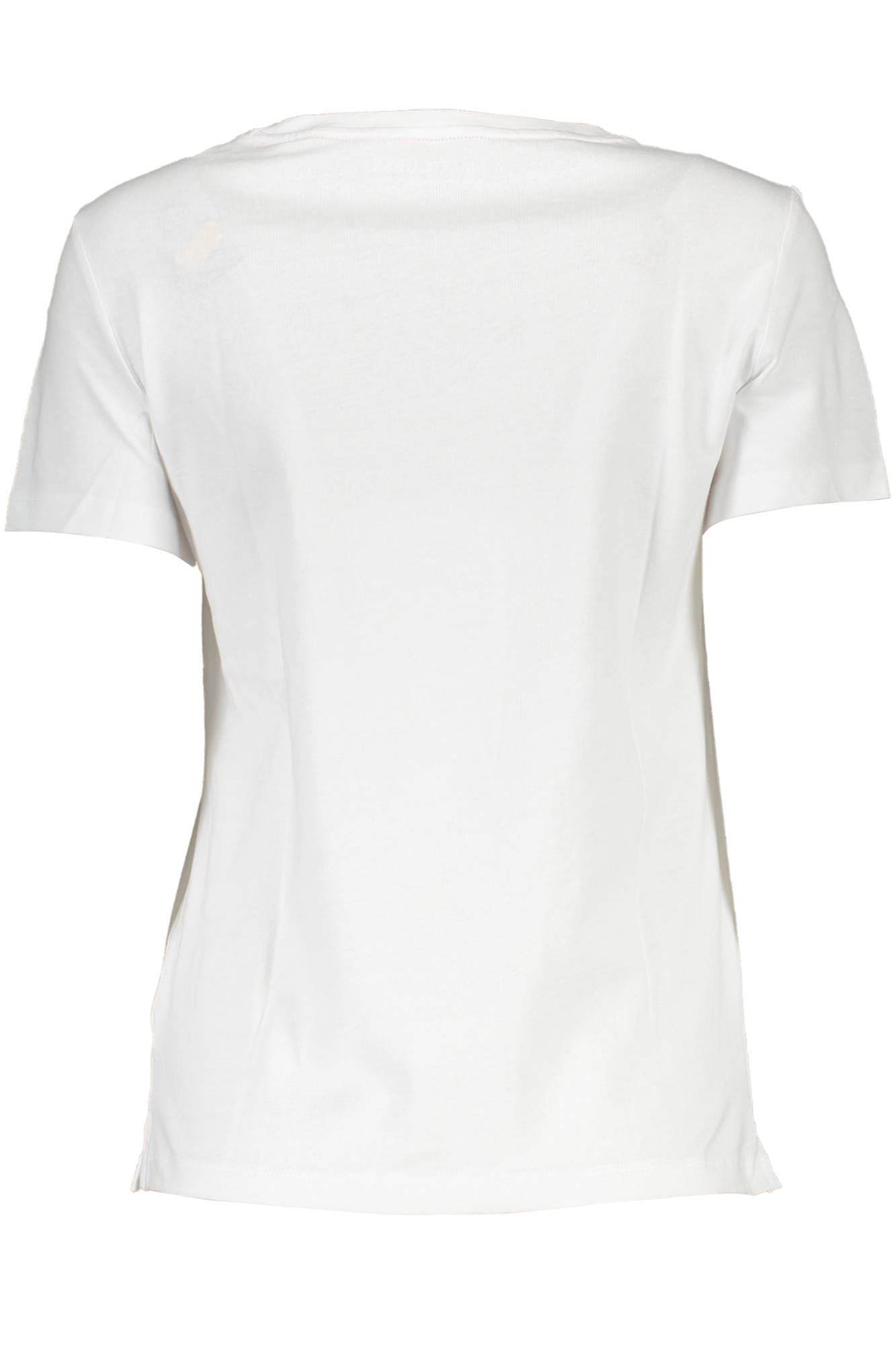 White Cotton Women T-Shirt