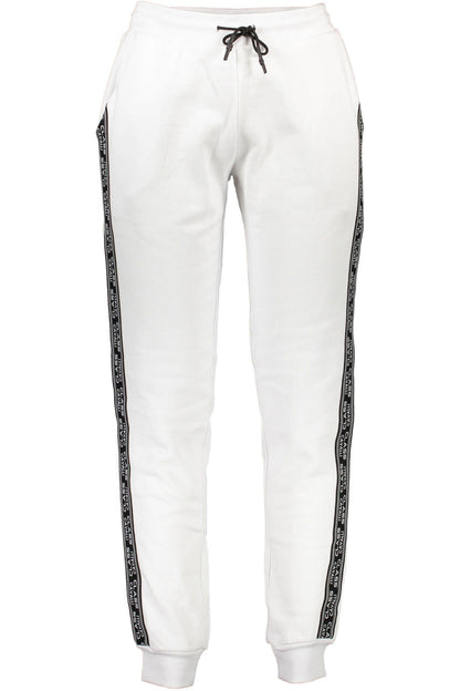 White Cotton Men Sports Trouser