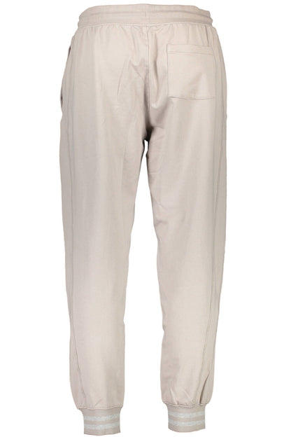 Beige Cotton Men's Sports Pants