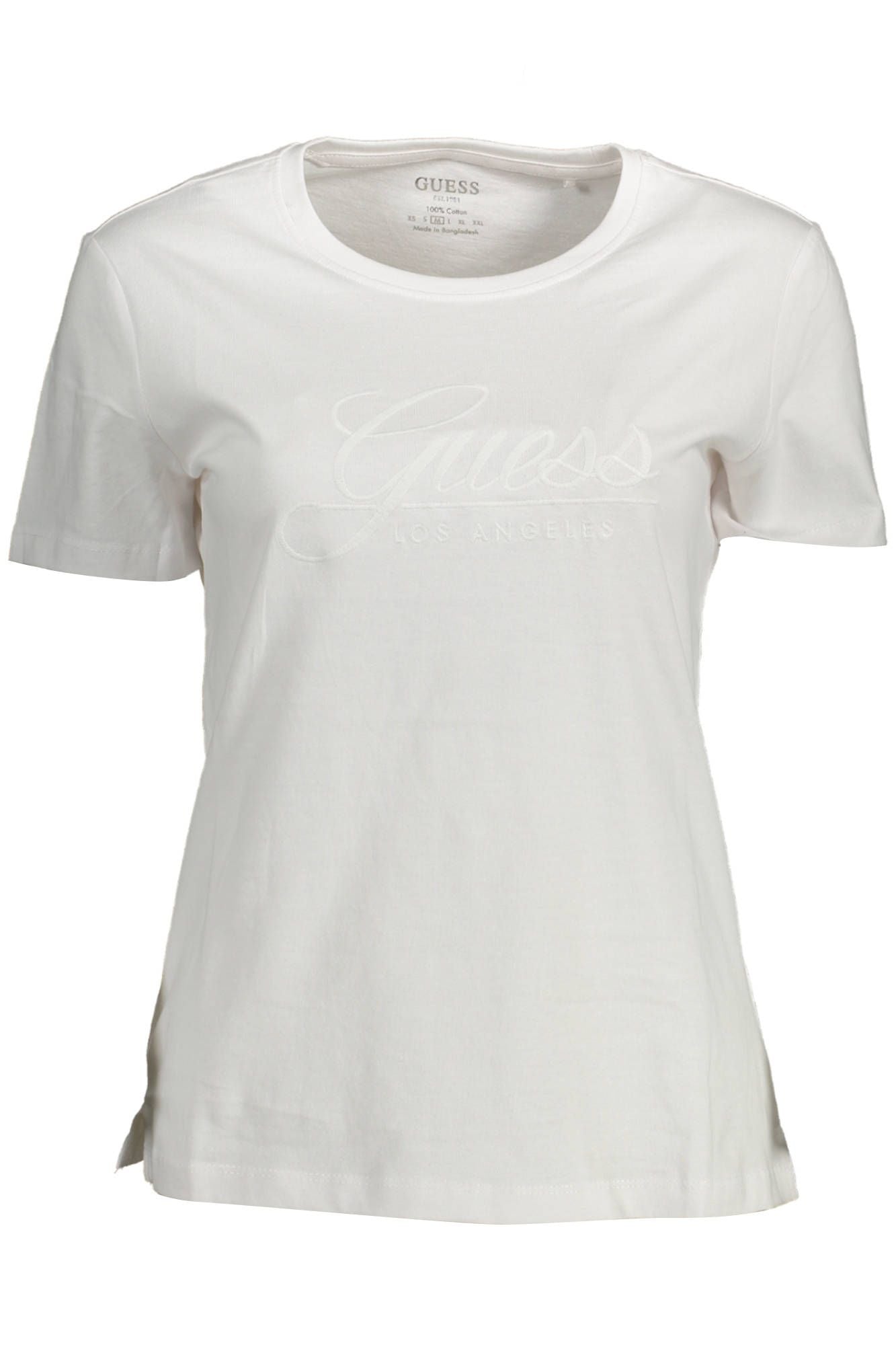 White Cotton Women T-Shirt