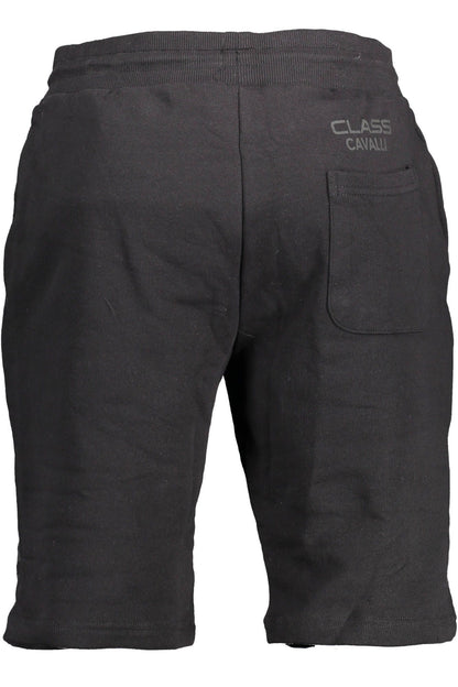 Black Cotton Men Short