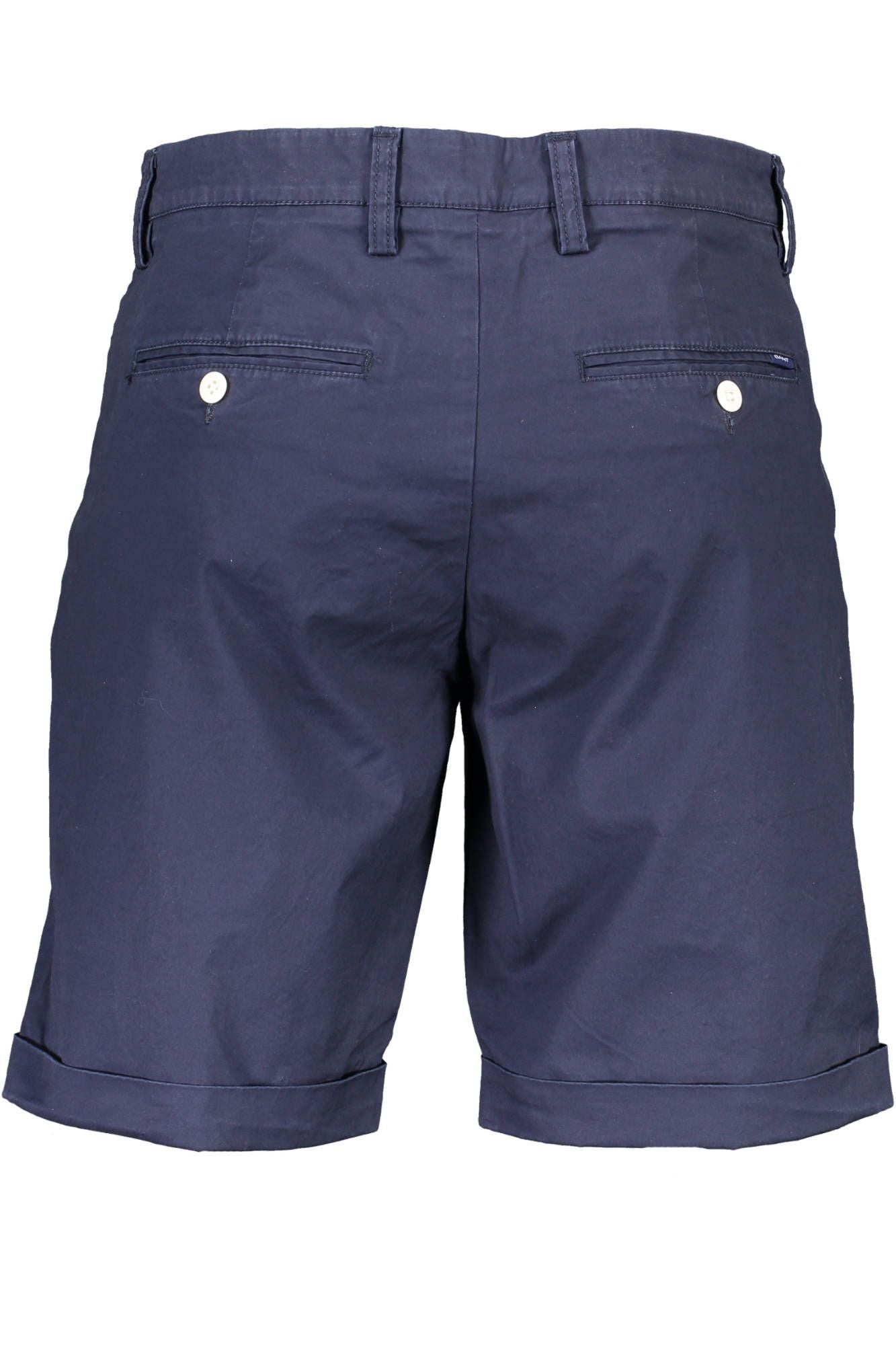 Blue Cotton Men Bermuda