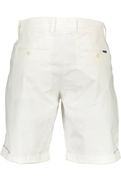 White Cotton Men Bermuda