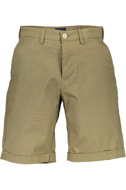 Green Cotton Men Pant