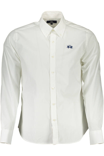 White Cotton Men Shirt