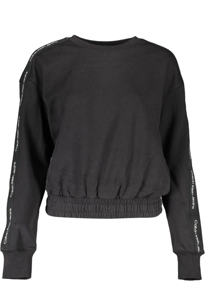 Black Cotton Women Sweater