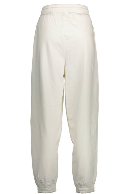 White Cotton Women Trousers