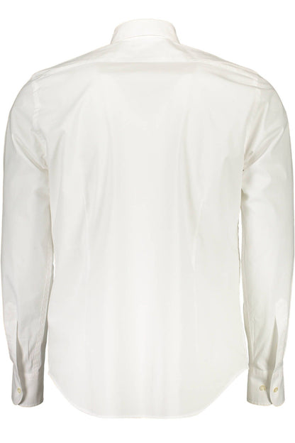 White Cotton Mens Shirt