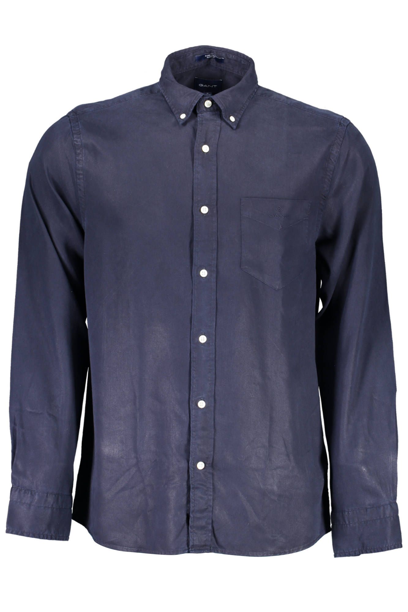 Blue Lyocell Men Shirt