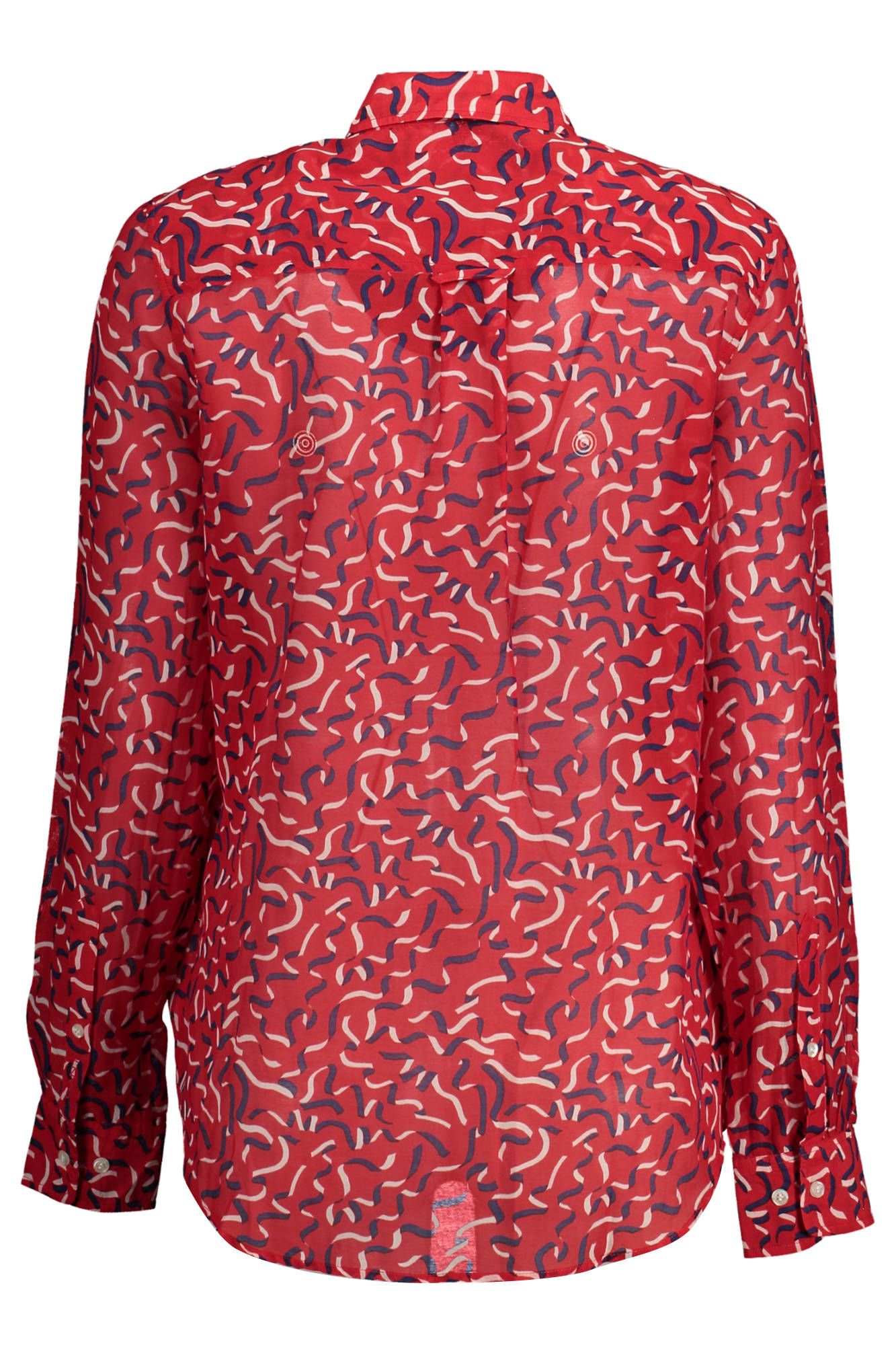 Red Cotton Women Shirt