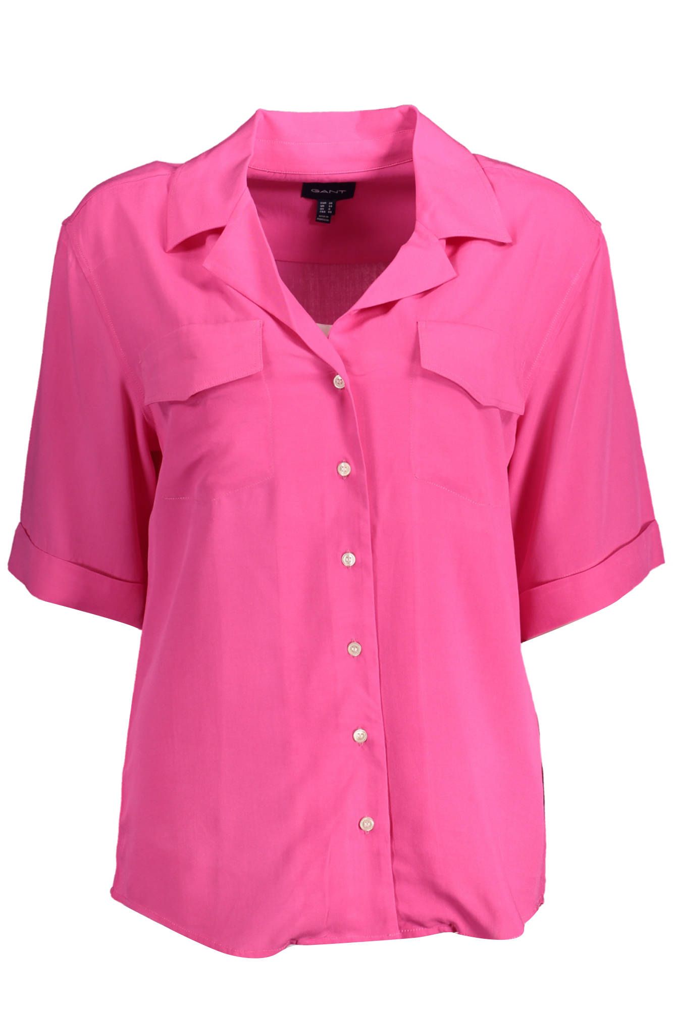 Pink Viscose Women Shirt