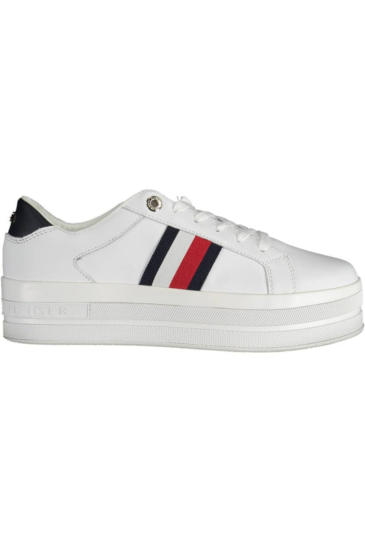 White Polyethylene Women Sneaker