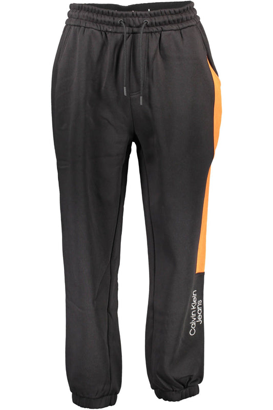 Black Cotton Men Trousers