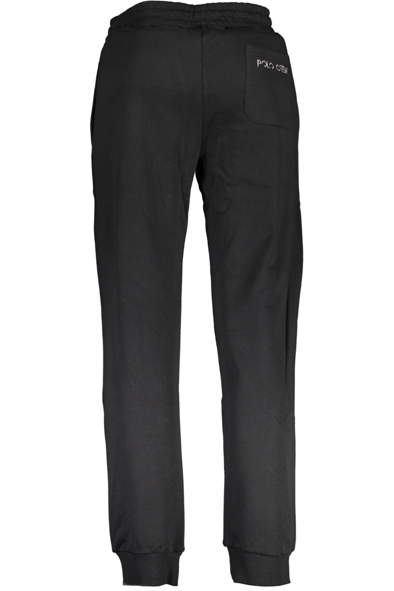 Black Cotton Men Sports Pants