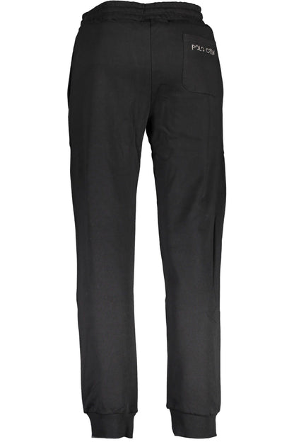 Black Cotton Men Sports Pants